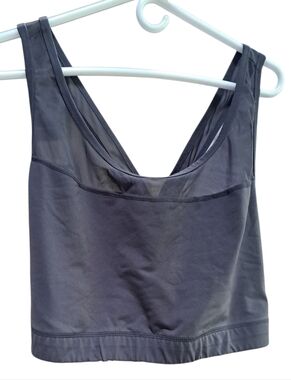 #101 Torrid 4 Active Women's Gray Mesh Crossback Wire free Sports Bra